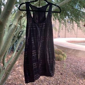 Lush brand cute little sequin black tank dress M
